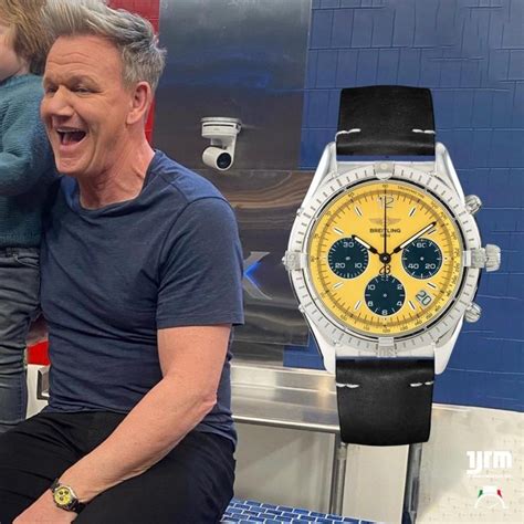 breitling yellow dial gordon ramsay|gordon ramsay watch dial.